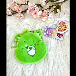 NWT Care Bears Green “Lucky” Bear Coin Purse 40th Anniversary Bag